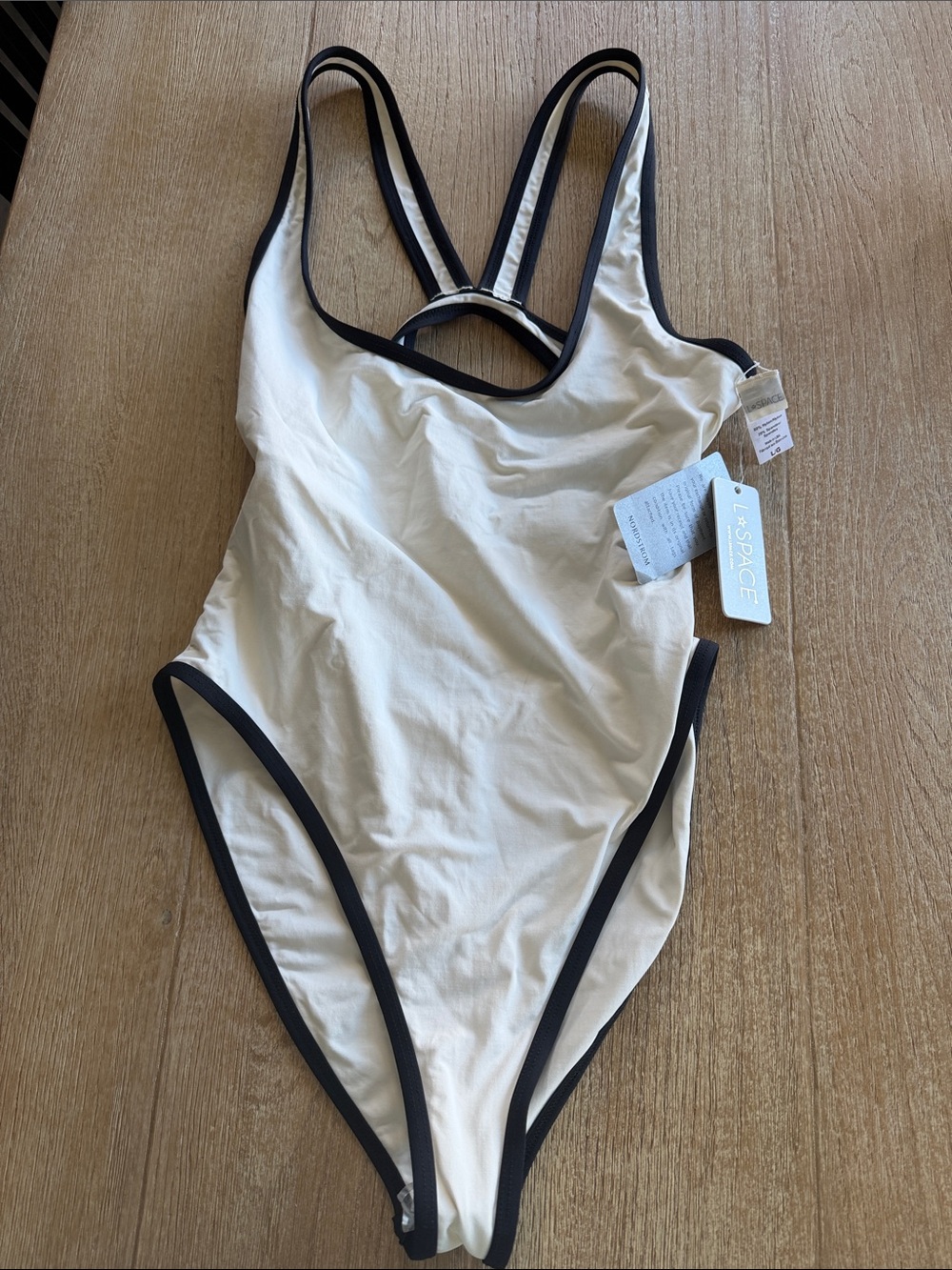 L*Space Ebony White and Black One Piece